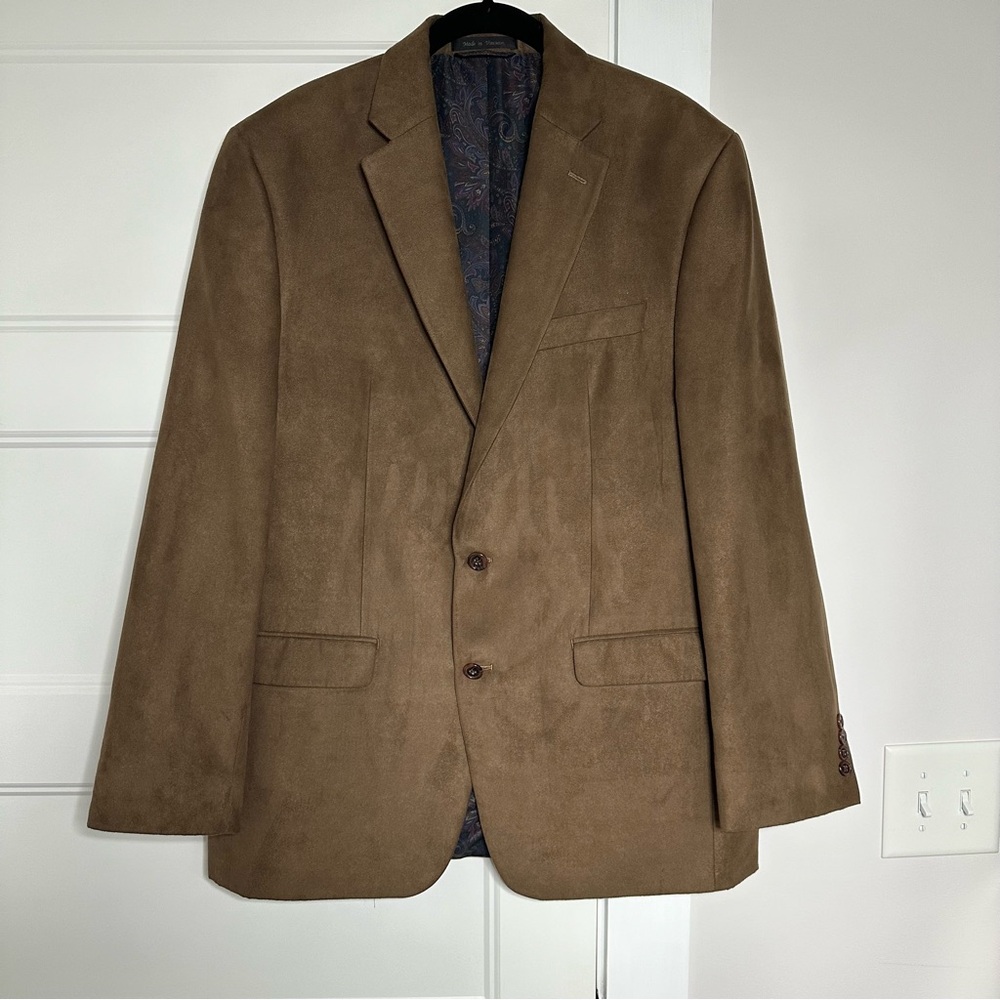Lauren Ralph Lauren Silk
Cashmere Sport Coat Mens 42L
Brown Blazer